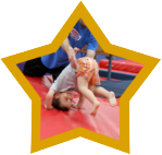 Tumbling Toddlers is a 50-Minute, parent-participation class. Children are taught the fundamentals of exercising, sharing and caring, trust and respect through age-appropriate activities, supervised skills instructions, exploration time, and fun social games.